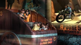 Sholay the hunt for Gabbar Singh Bollywood park Dubais best ride बॉलीवुड पार्क दुबई [upl. by Ailama251]