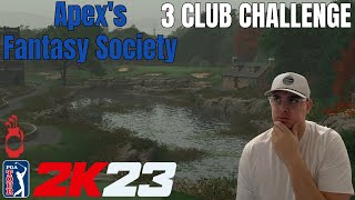 3 Club Challenge at Tingle Creek England  Apexs Fantasy Society  PGA Tour 2K23  1 Player [upl. by Garek]