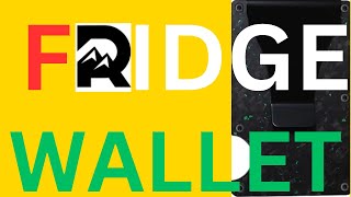 The new FRIDGE wallet FAKE RIDGE wallet from Aliexpresscom [upl. by Annadal]