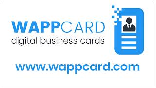 WAPPCard  Digital Business Cards for Smart Phones [upl. by Dnomad]