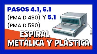 👌 Encuadernadora de espiral eléctrica PMA D490 y PMA D590 con REGULADOR DE PROFUNDIDAD¡ [upl. by Parthen134]