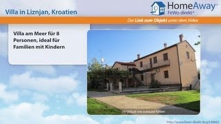 Istrien Villa am Meer für 8 Personen ideal für Familien mit Kindern  FeWodirektde Video [upl. by Enitnatsnoc]