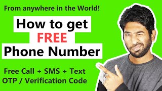 How to get a FREE Phone Number  Free Virtual Number for Verification and OTP Codes [upl. by Mooney]