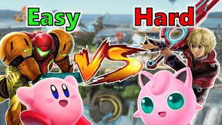 Easy vs Hard Characters Smash Ultimate Crew Battle [upl. by Hedberg]