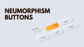 CSS Neumorphism button hover effect  Neumorphism UI Design [upl. by Colline]