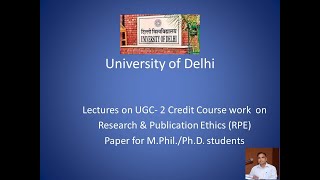 Research and Publication Ethics  I introduction to RPE and syllabus Dr Pushpender Kumar Surya [upl. by Ahsilahs]