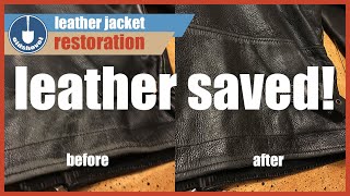 Leather Jacket Restoration  Jack Reacher Thrift Store Find [upl. by Akeber932]