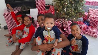 OPENING PRESENTS Tekkerz Kid Christmas Day Vlog [upl. by Anyk]