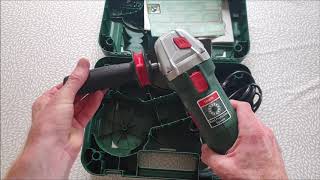 Bosch PWS 850125 Angle Grinding Unboxing [upl. by Irreg239]