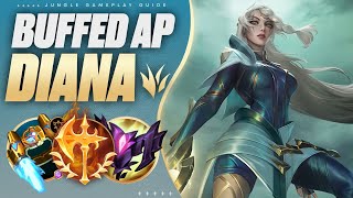 Why Buffed FULL AP DIANA JUNGLE Can Carry EVERY Game🚀🌑  Ultimate Farming Jungle Guide [upl. by Nolyarg698]