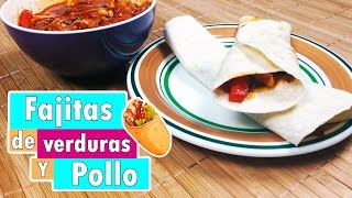 Fajitas de pollo mexicanas  Receta de tacos  Receta mexicana  Como hacer fajitas  Burritos [upl. by Aderfla]