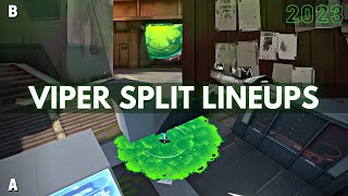 All the Viper Lineups You Need on Split 20 2023  VALORANT [upl. by Frear]