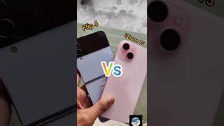 SAMSUNG VS I PHONESAMSUNG FLIP 4 vs iPhone 15ytshortsreelsviral [upl. by Pass757]