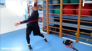 Филипп Инин тренировка хоккеиста с резиновыми петлями ice hockey resistance bands training [upl. by Carmena]