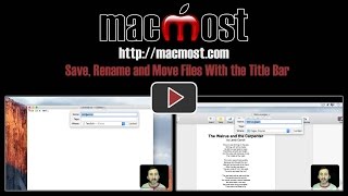 Save Rename and Move Files With the Title Bar 1305 [upl. by Xuerd]