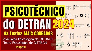 PSICOTECNICO DETRAN 2024 – Testes de atenção  Exames psicológicos  Avaliação Psicológica Detran [upl. by Arad]