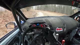 Ford Fiesta ST rally car onboard  2022 100 Acre Wood Rally  SS3 Run for Moses [upl. by Lugar]