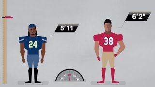 Jarryd Hayne vs Marshawn Lynch JJ Watt amp Other Stars  NFL Infographic [upl. by Noryak169]