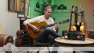 Lester Devoe 2022 flamenco guitar for sale played by Alberto Fernández [upl. by Annaeerb]