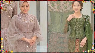 model kebaya brokat modern terbaru 2025 [upl. by Sikras]