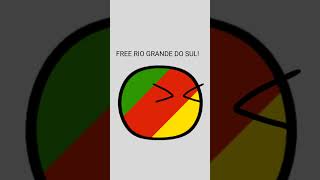 The Farroupilha War countryballanimation countryballs polandball [upl. by Alihs]