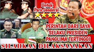 Presiden Prabowo perintahkan para jenderal bintang empat termasuk Wiranto [upl. by Alair]