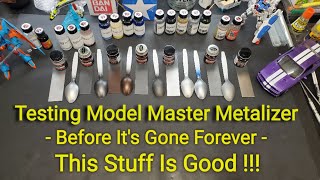 Testing Model Master Metalizer Paints  Before Theyre Gone Forever [upl. by Tranquada]