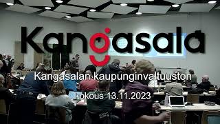 Kangasalan kaupunginvaltuuston marraskuun 2023 kokous [upl. by Aihtenak]