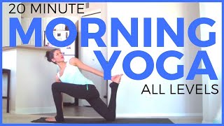 20 minute Morning Yoga Routine  Sarah Beth Yoga [upl. by Ulrich]