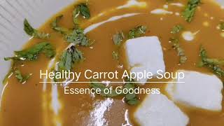 Healthy Carrot Apple SoupSoup Recipecarrot soup recipesgajar ka soup recipecream of carrot soup [upl. by Reiniar]