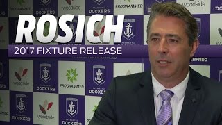 Steve Rosich on 2017 fixture release [upl. by Euqinot]