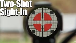 TwoShot SightIn How to Zero a Rifle in Two Shots  Rifle Tip [upl. by Lucey848]