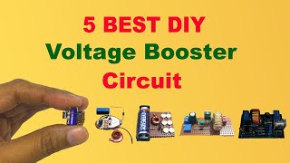 5 Best DIY Voltage Booster Circuit Diagram  Simple DC To DC Converter Circuit  High Power Boost [upl. by Anihpled]