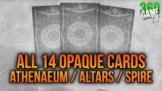 ALL 14 Opaque Cards in Athenaeum  Altars of Summoning  Savathun’s Spire Location Guide  Destiny 2 [upl. by Kered]