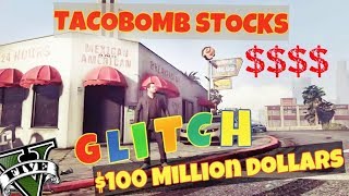 Gta 5 100 Millions TacoBomb Stock GLITCH  100 million dollar in minutes [upl. by Asoramla]