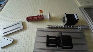 X Y Z motors and pellet extruder setup for my Custom 3D printer [upl. by Edlyn]