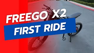 First Look amp Ride Freego X2 Electric Dirtbike Unbelievable Speed and Performance  EKG X21 MAX [upl. by Mars297]