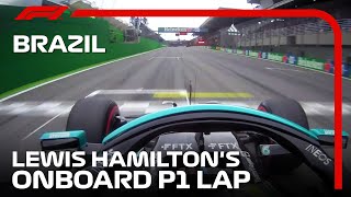 Lewis Hamiltons P1 Lap From Qualifying  2021 Brazilian Grand Prix  Pirelli [upl. by Nylleoj510]