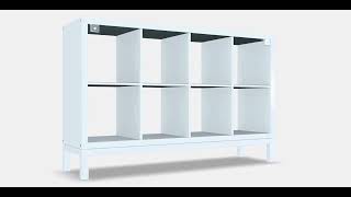 KALLAX Shelving unit with underframe 7  3DModel  Store [upl. by Zullo]