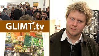 Unga konstnären Albin Liljestrand på Galleri Bergman [upl. by Atinaej616]