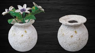 Transform Trash into TREASURE DIY Flower Vase from Recycled Materials [upl. by Clyte]