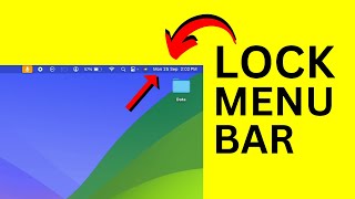 Mac Top Menu Disappearing  How to Lock Menu bar on MacBook [upl. by Aztinad689]