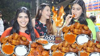 Spicy Fire Momos🔥 Eating Challenge  1 Minute Spicy Momos Challenge  Momos Street Food Challenge [upl. by Aititel]