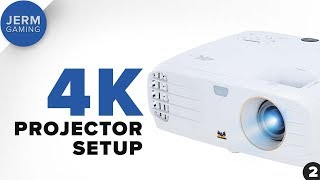 Setting up the Viewsonic PX7274K HDR projector in the home theater  Episode 2 [upl. by Hildebrandt]