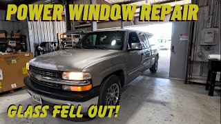 Door Glass Fell Out Power Window Regulator Repair [upl. by Hannah662]