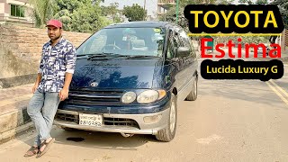 Toyota Estima Lucida 1996  Luxury G  Used Car  Bangla Car Review And Price [upl. by Uyerta311]