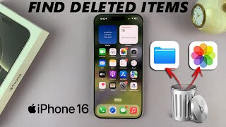 How To Find Recycle Bin Deleted Items On iPhone 16  iPhone 16 Pro [upl. by Neeroc]