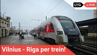 Van VILNIUS 🇱🇹 naar RIGA 🇱🇻 met de TREIN  De NIEUWSTE EUROPESE treinverbinding BartVlog [upl. by Janna]