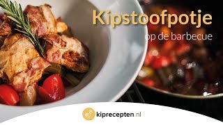 Kip stoofpotje op de barbecue  Kipreceptennl Met heerlijke zomerse groenten [upl. by Demott]