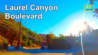 Los Angeles Driving Tour  Laurel Canyon Blvd  Studio City to West Hollywood 『4K』 [upl. by Nauquf]